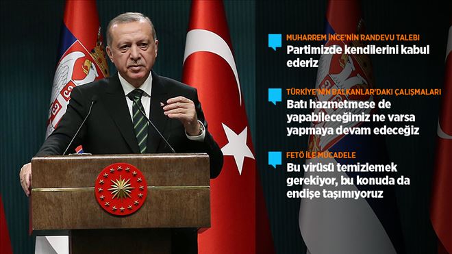 ERDOĞAN´DAN İNCE´NİN RANDEVU TALEBİNE YANIT