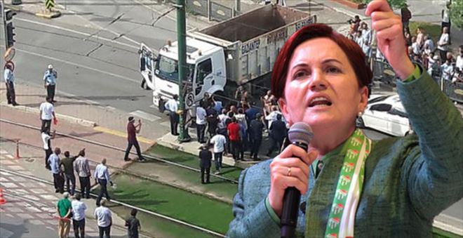 MERAL AKŞENER´DEN GAZİANTEP´TE ´KAMYON´ TEPKİSİ