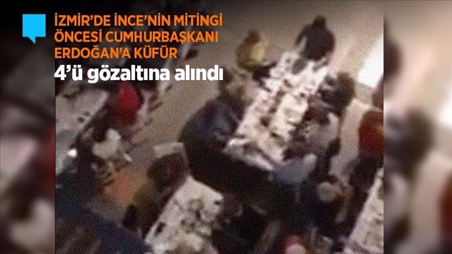 MİTİNG ÖNCESİ ERDOĞAN´A KÜFREDEN 4 KİŞİYE GÖZALTI