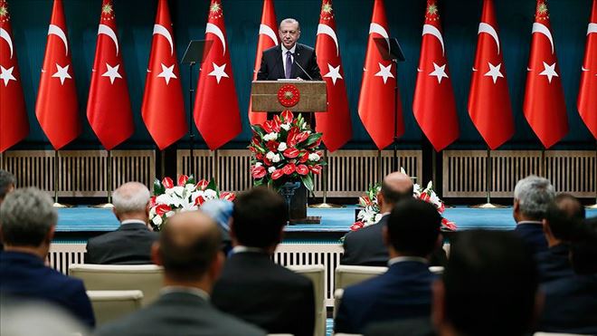 CUMHURBAŞKANI ERDOĞAN: TERÖR ÖRGÜTÜNE TESLİM EDİLMİŞ BELEDİYELER BORÇ BATAĞINDAYDI