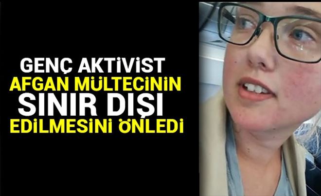 Afgan Mülteciye İsveçli aktivistten destek