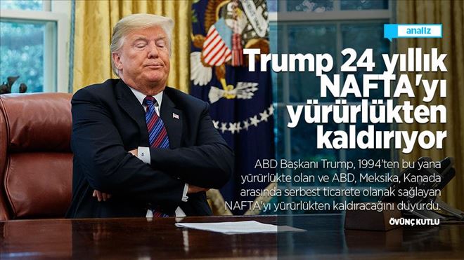 TRUMP 24 YILLIK NAFTA´YI YÜRÜRLÜKTEN KALDIRIYOR