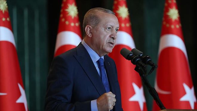 CUMHURBAŞKANI ERDOĞAN: YENİ ZAFERLERİN EŞİĞİNDE BULUNDUĞUMUZA İNANIYORUM