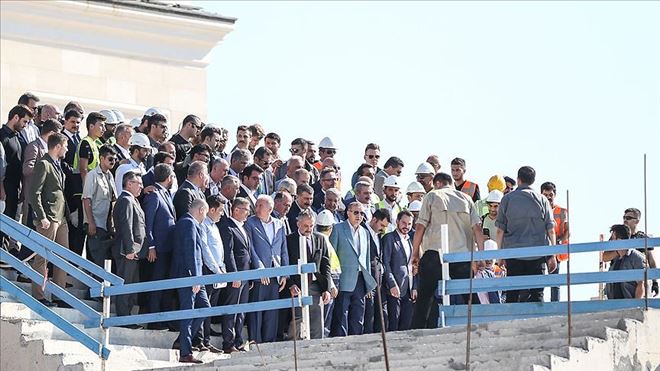 ERDOĞAN ÇAMLICA CAMİSİ´NDE İNCELEMELERDE BULUNDU