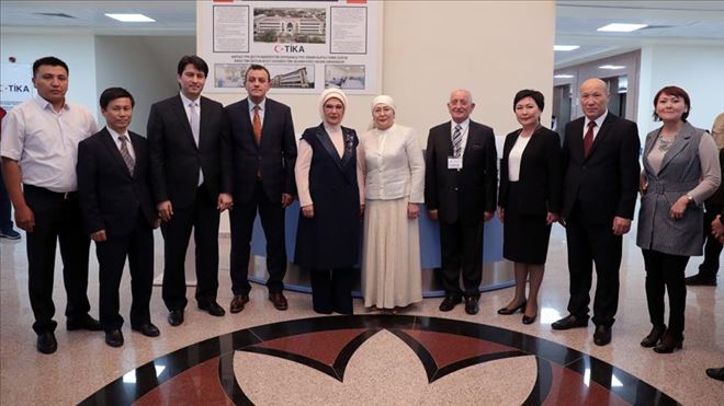 EMİNE ERDOĞAN, BİŞKEK KIRGIZ-TÜRK DOSTLUK HASTANESİ´Nİ ZİYARET ETTİ