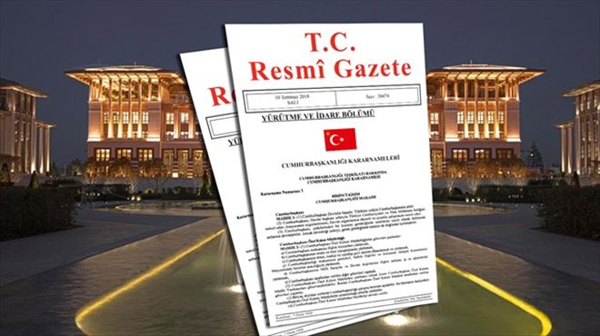 ATAMA KARARLARI RESMİ GAZETE´DE