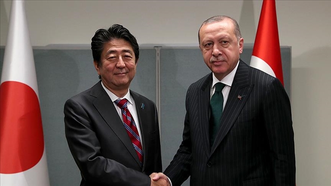 ERDOĞAN JAPONYA BAŞBAKANI ABE İLE BİR ARAYA GELDİ