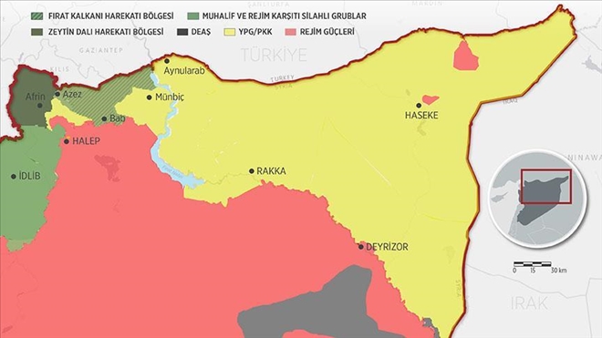 DEYRİZOR´DA YPG/PKK-DEAŞ ÇATIŞMASI SÜRÜYOR