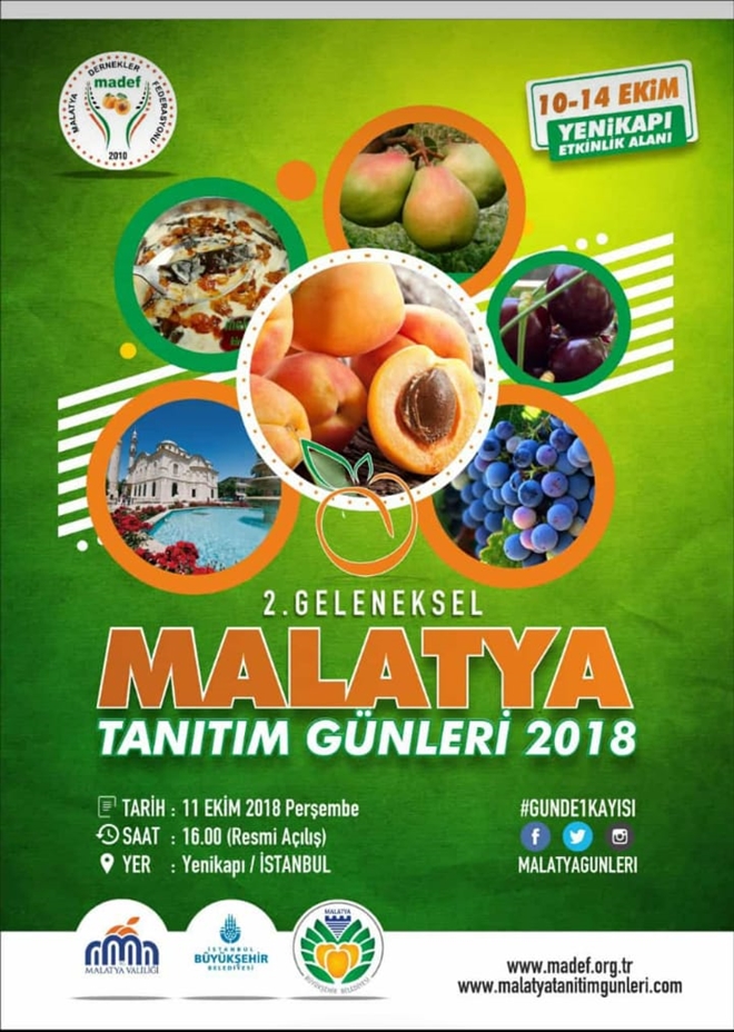 İSTANBUL 2. GELENEKSEL MALATYA TANITIM GÜNLERİ BAŞLIYOR