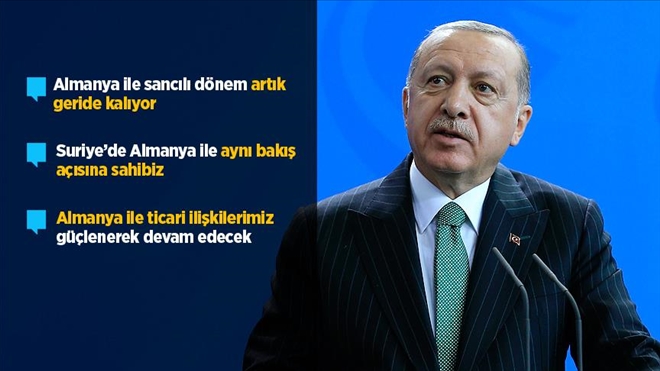 CUMHURBAŞKANI ERDOĞAN: ZİYARET TÜRK-ALMAN DOSTLUĞUNU DAHA DA PERÇİNLEYECEK