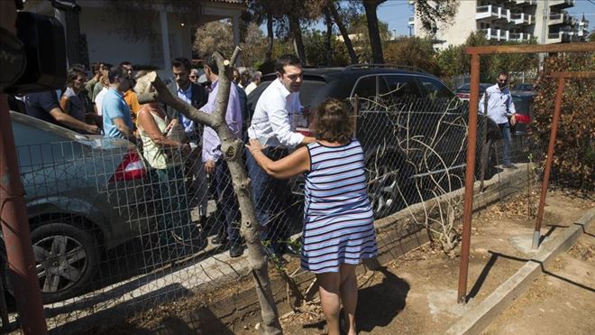 ÇİPRAS´TAN 42 GÜN SONRA YANGIN FELAKETİ BÖLGESİNE ZİYARET