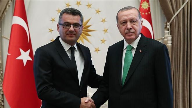 CUMHURBAŞKANI ERDOĞAN KKTC BAŞBAKANI ERHÜRMAN´I KABUL ETTİ