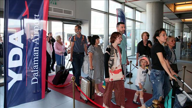 DALAMAN HAVALİMANI´NDA YABANCI YOLCU SAYISI YÜZDE 32 ARTTI