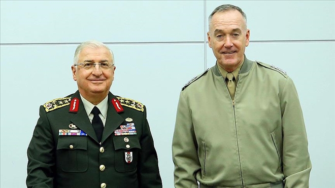 Genelkurmay Başkanı Güler ile ABD´li mevkidaşı Dunford bir araya geldi