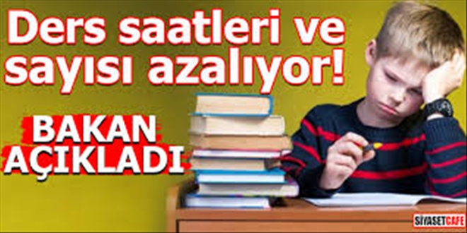 Ders sayıları kesinlikle azaltılacak, alan seçimi daha aşağı inecek..