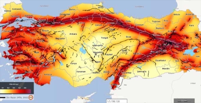 İşte Türkiye´nin yeni deprem haritası: 6 ilde tehlike arttı