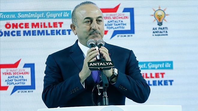 Çavuşoğlu: Türkiyemizin bekası için Cumhur İttifakı´nı kurduk