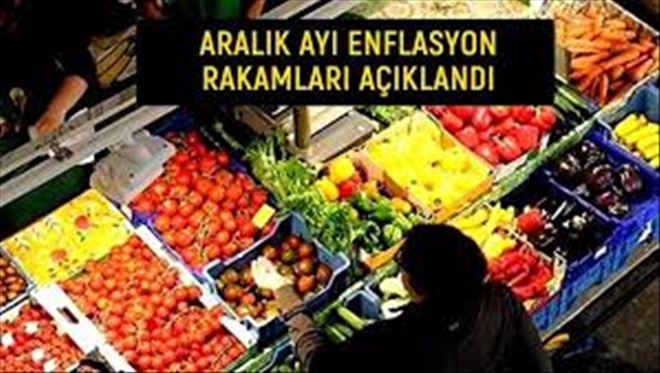 TÜİK Aralık ayı enflasyon rakamlarını açıkladı