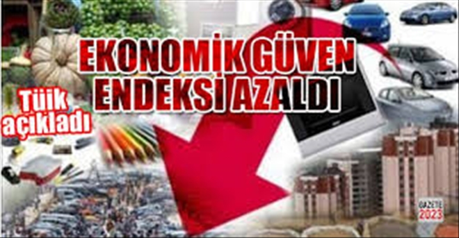 Ekonomik güven endeksi azaldı