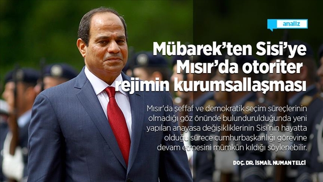 Mübarek´ten Sisi´ye Mısır´da otoriter rejimin kurumsallaşması