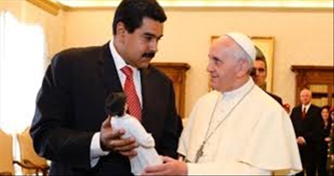 Papa Venezuela´da arabuluculuk için uygun şartlar görmüyor