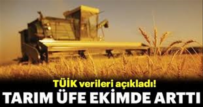 Tarım-ÜFE yüzde 8,29 Arttı