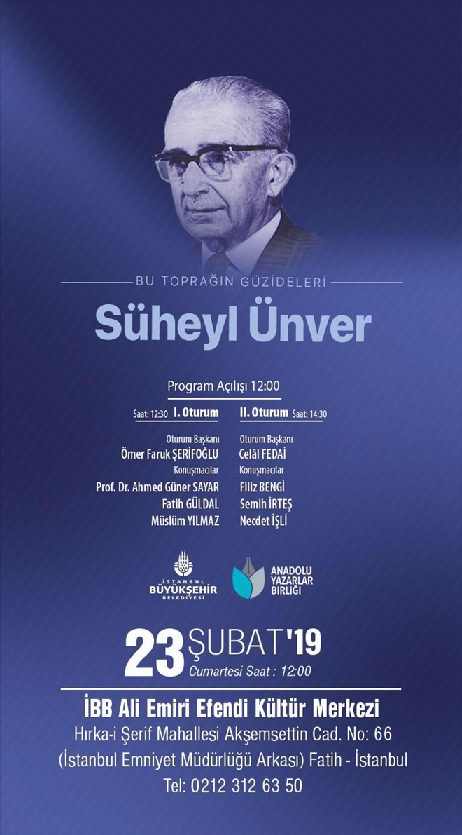 Ordinaryüs Profesör Süheyl Ünver Anılıyor!