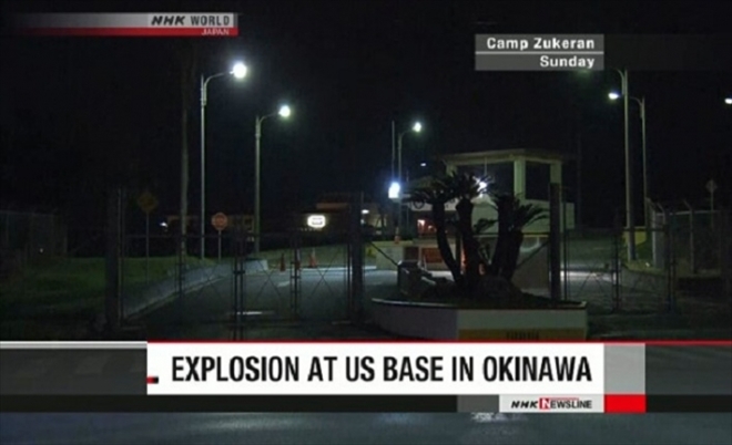 Okinawa´da ABD askeri üssünde gaz tüpleri patladı