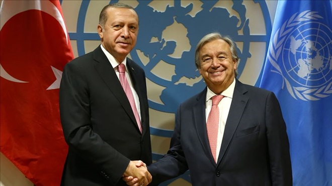 Cumhurbaşkanı Erdoğan, Guterres ile görüştü