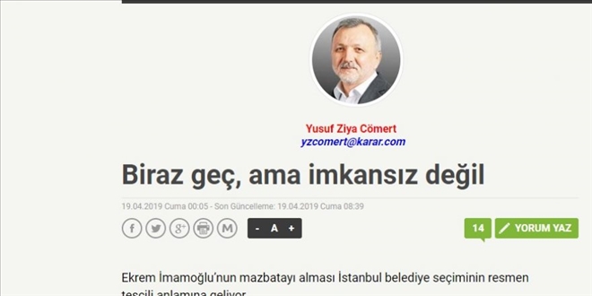 Biraz Geç, Ama İmkansız Değil