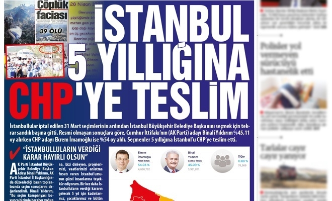 İstanbul beş yıllığına CHP´ye teslim