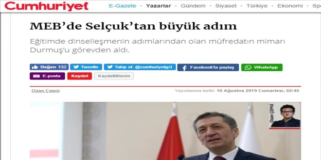 Kemalistlerin Büyük Sevinci: Dinselleşmenin Mimarı Gitti! 