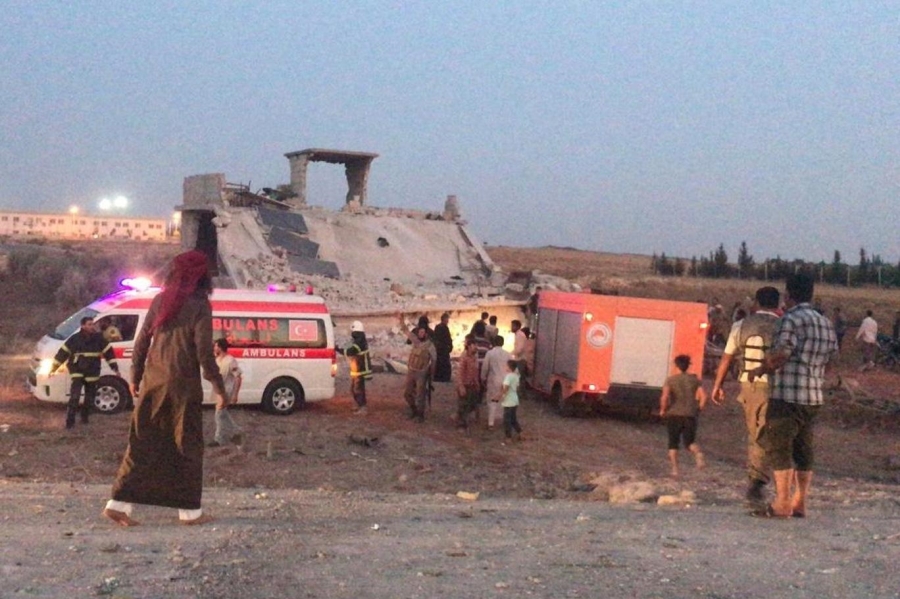 TÜRKİYE’NİN SURİYE SINIRINDAKİ FIRAT KALKANI BÖLGESİNDE BOMBALI SALDIRI: 12 SİVİL ÖLDÜ