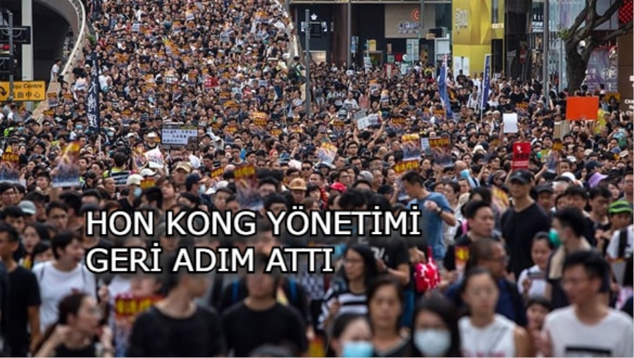 HON KONG YÖNETİMİ TARTIŞMALI YASAYI GERİ ÇEKTİ