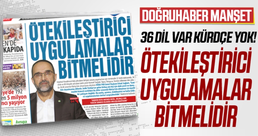 36 Dil Var Kürdçe Yok! 
