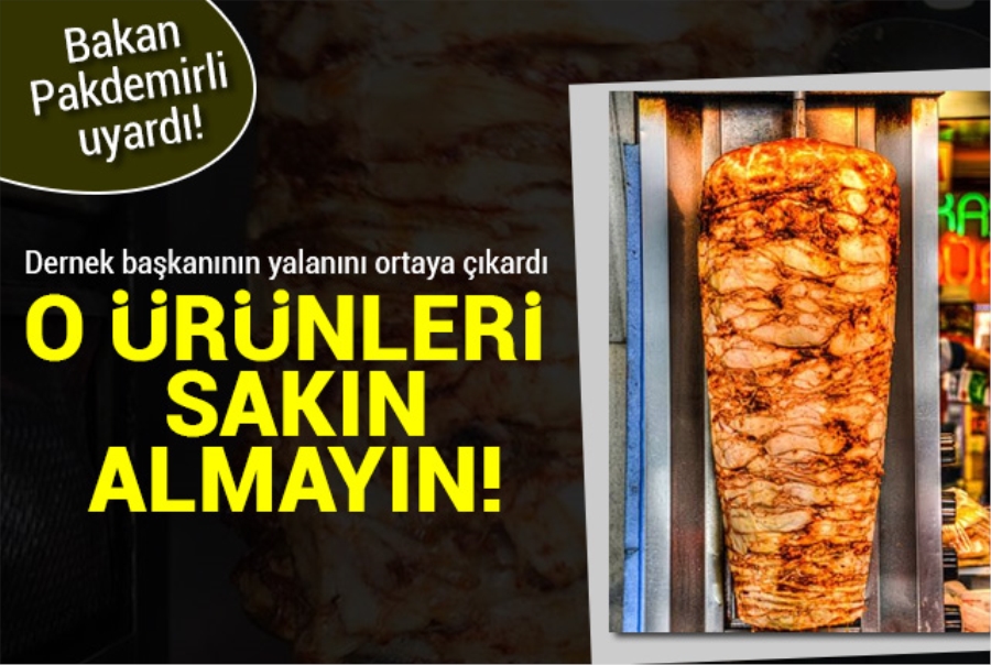 Bakan Pakdemirli uyardı: O ürünleri almayın!