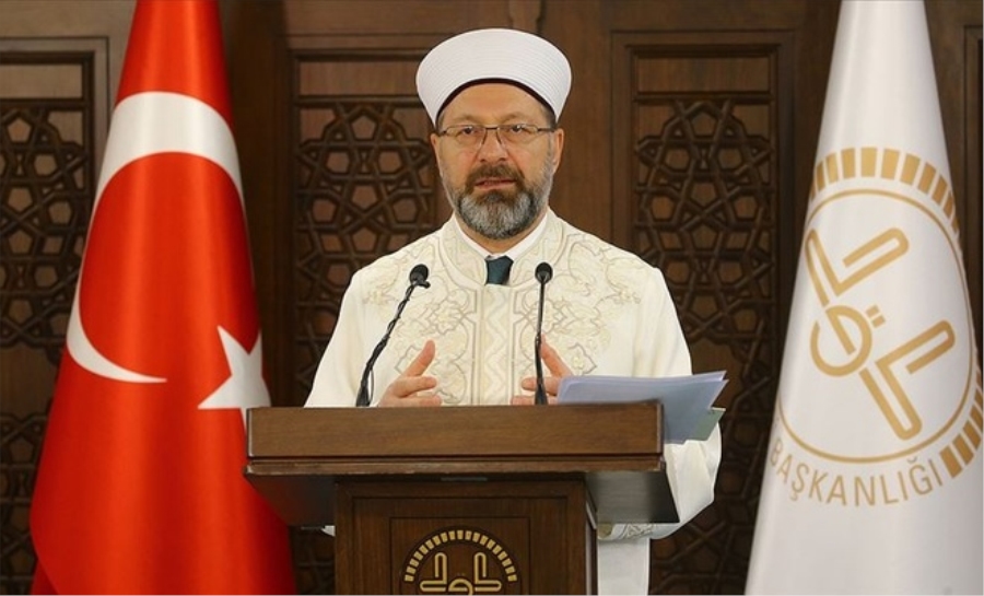 Diyanet İşleri Başkanı Erbaş: Cami ve mescitlerde cemaatle namaza ara verilecek