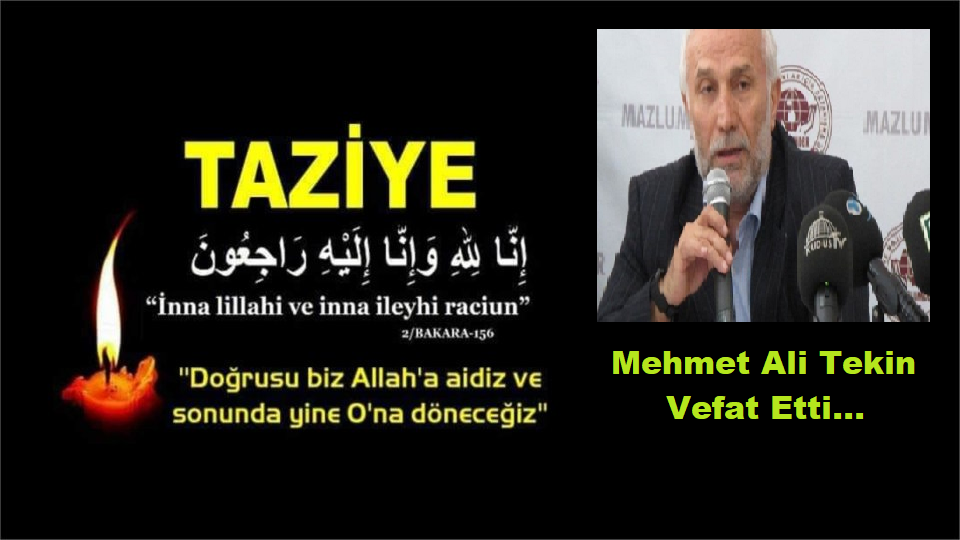 Metin Yüksel’in dava arkadaşı Mehmet Ali Tekin vefat etti