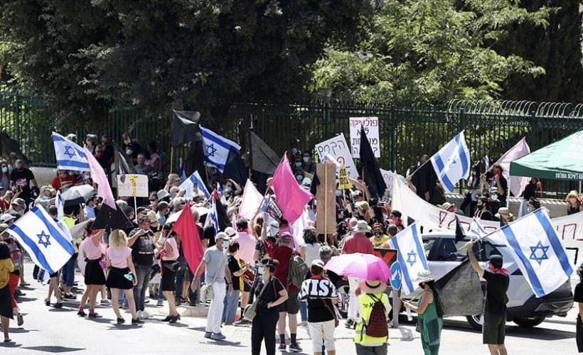 İsrail’de Netanyahu karşıtı gösterilerin sınırlandırılması planı protesto edildi