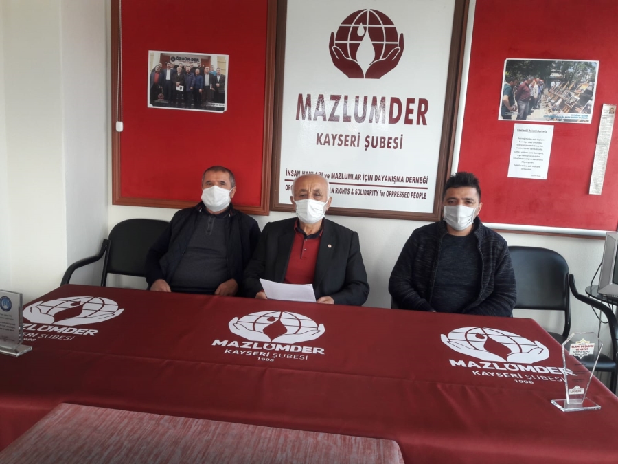 MAZLUMDER KAYSERİ: 6-7 EKİM OLAYLARI BİR DAHA YAŞANMASIN