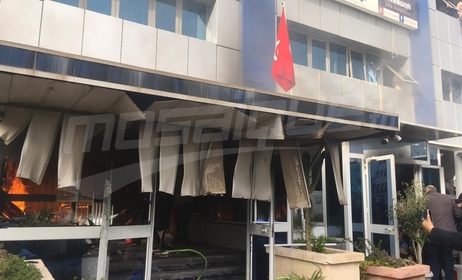 Nahda Hareketinin genel merkezinde yangın! Eski başbakan yaralandı!