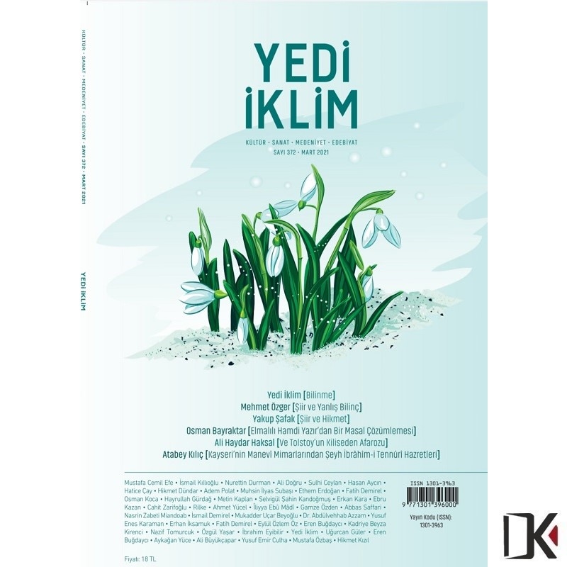 Yedi İklim Dergisi Mart 2021 Sayısı Çıktı!