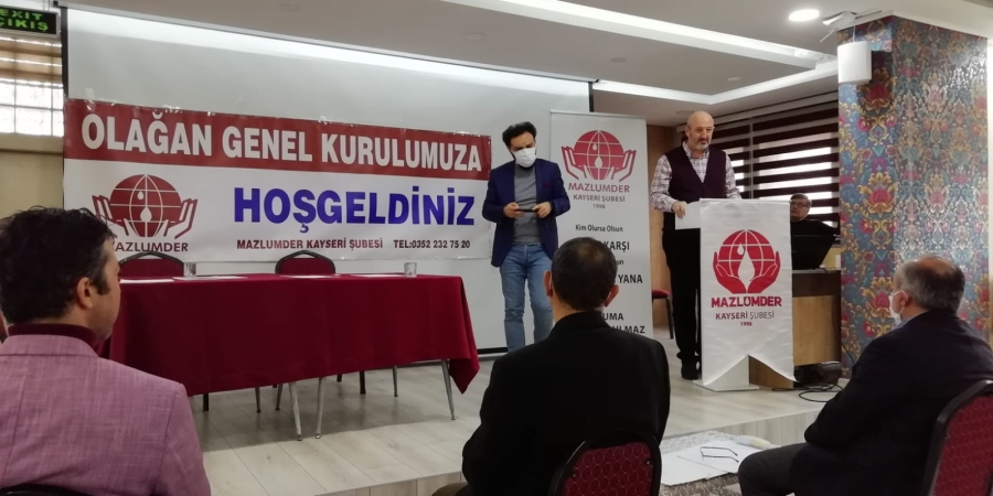 MAZLUM-DER’DE AHMET TAŞ GÜVEN TAZELEDİ