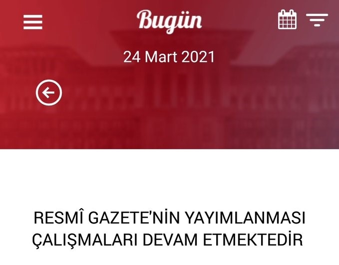 Merakla beklenen Resmi Gazete’nin yayınlanması 2 saat gecikti