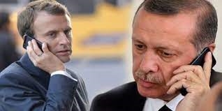 Erdoğan, Macron ile görüştü