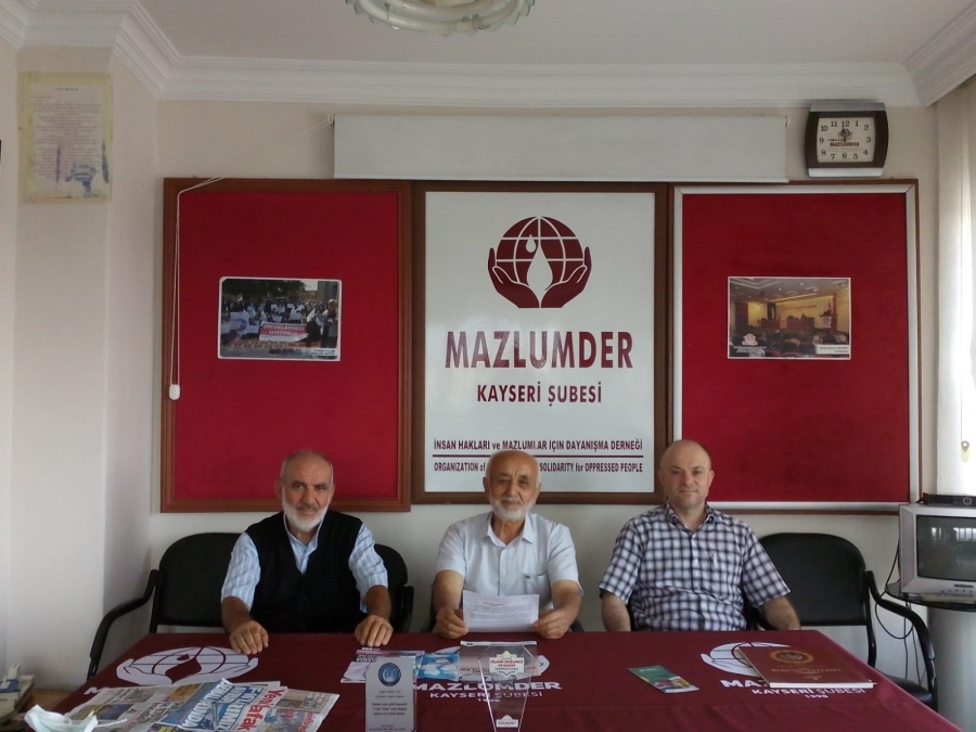 MAZLUMDER KAYSERİ ŞUBESİ AFGANİSTAN İŞGALİNİN SONA ERMESİNE YÖNELİK BİR BASIN AÇIKLAMASINDA BULUNDU