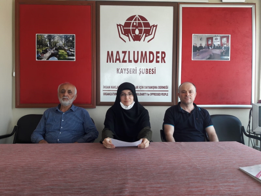 MAZLUMDER KAYSERİ ŞUBESİ’NİN ABD’NİN HİROŞİMA VE NAGAZAKİ KATLİAMLARI İLE İLGİLİ BASIN AÇIKLAMASI