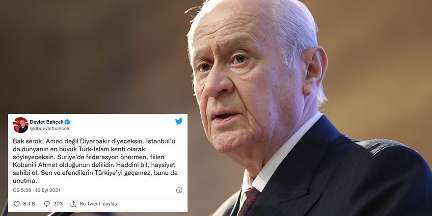 Bahçeli ‘anlayana’ nasihat verdi: “Bülbül güle, karga çöplüğe götürür”