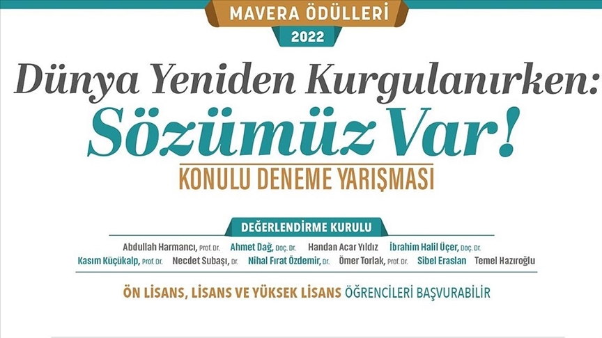 MAVERA ÖDÜLLERİ 2022 İÇİN BAŞVURU SÜRECİ BAŞLADI!