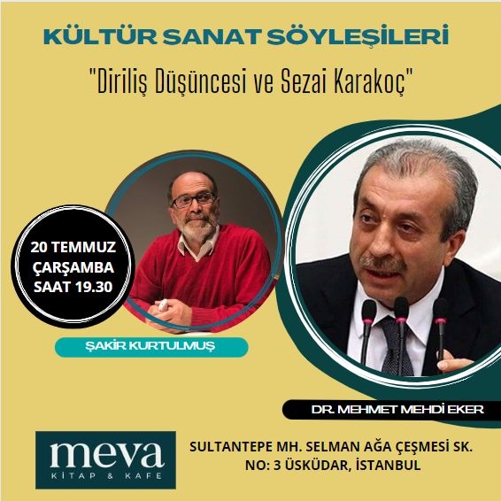 MEVA KİTAP KAFE SÖYLEŞİLERİ DEVAM EDİYOR